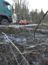 Následky vichru v Karlovarském kraji