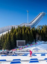 Skokanský můstek Holmenkollen, jehož součástí je lyžařské muzeum