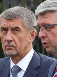 Předseda vlády Andrej Babiš (ANO) a vicepremiér Karel Havlíček (za ANO)