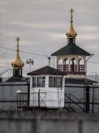 Pravoslavný kostel v areálu trestanecké kolonie N2 ve městě Pokrov, kam byl kritik Kremlu Alexej Navalnyj převezen