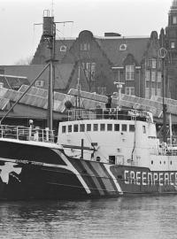 Loď Rainbow Warrior v Amsterdamu (1981)