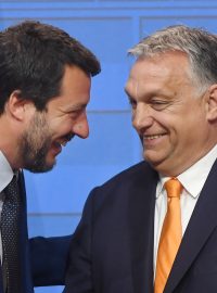 Matteo Salvini a Viktor Orbán