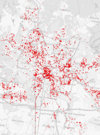 Data brněnských strážníků ukazují, že se přestupky soustředí na několika místech, a to zejména v centru města