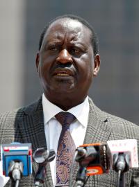 Vůdce keňské opozice a Kenyattův neúspěšný protikandidát Raila Odinga