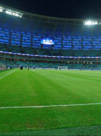 Olympijský stadion v Baku při zápase FK Karabach