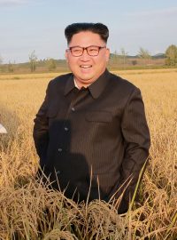 Severokorejský vůdce a předseda Korejské strany práce Kim Čong-un.