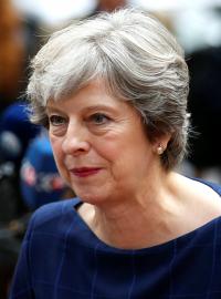 Britská premiérka Theresa Mayová při příchodu na summit Evropské unie
