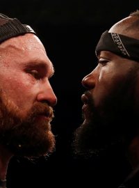 Tyson Fury a Deontay Wilder.