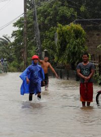 Záplavy na ostrově Luzon způsobené tajfunem Mangkhut.