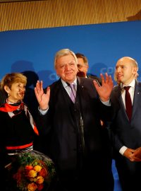 Současný premiér Hesenska Volker Bouffier z Křesťansko-demokratická unie