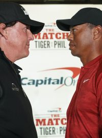 Phil Mickelson a Tiger Woods