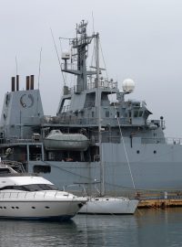 HMS Echo kotvící v Oděse