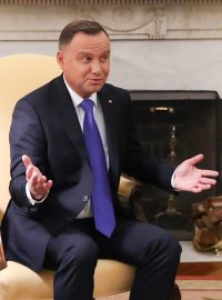 Polský prezident Andrzej Duda s americkým protějškem Donaldem Trumpem