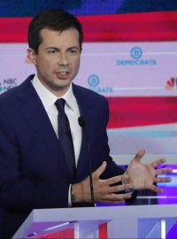 Demokratický kandidát na prezidenta Pete Buttigieg, který je od roku 2012 starostou města South Bend v Indianě.