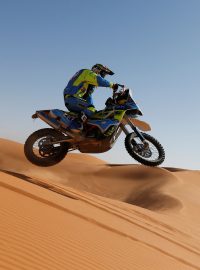 Motocyklista Martin Michek na Rallye Dakar