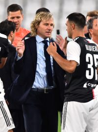 Pavel Nedvěd mezi hráči Juventusu Turín