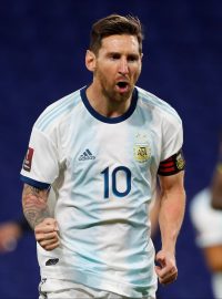 Lionel Messi se raduje z gólu