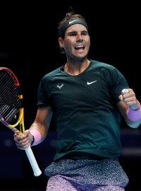 Španělský tenista Rafael Nadal na Turnaji mistrů