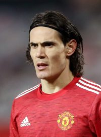 Útočník Manchesteru United Edinson Cavani