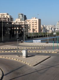 Prázdné ulice Bejrútu během karantény