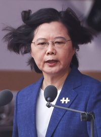 Tchajwanská prezidentka Cchaj Jing-wen