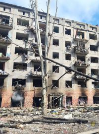 Následky raketového útoku na Kramatorsk z 18. března 2022