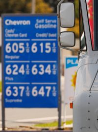 Ceny benzinu v Kalifornii