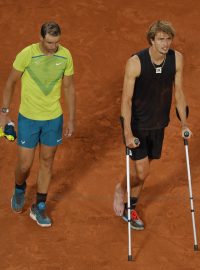 Rafael Nadal a Alexander Zverev