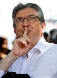 Představitel sjednocené levice Jean-Luc Mélenchon