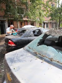 Následky po útocích v Charkově