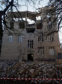 Cherson po ruském bombardování a okupaci ruskými vojsky