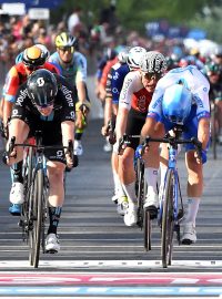 Cíl 17. etapy cyklistického závodu Giro d&#039;Italia