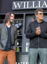 Členové kapely Dogstar - Keanu Reeves, Robert Mailhouse a Gregg Miller