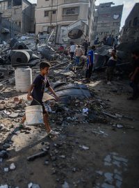 Následky izraelského bombardování v pásmu Gazy