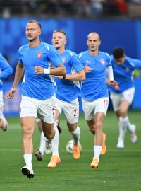 Čeští reprezentanti mají po zápase s Gruzií den bez tréninku