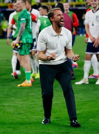 Kouč anglických fotbalistů Gareth Southgate po vítězném zápase s Nizozemskem neskrýval nadšení