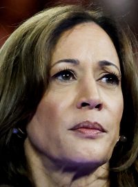 Kandidáti na americkou prezidentku a prezidenta Kamala Harrisová a Donald Trump