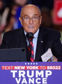 Bývalý starosta New Yorku a bývalý Trumpův právník Rudy Giuliani