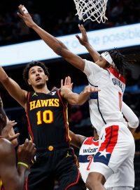 Basketbalisté Atlanty oslabení o několik zraněných hráčů včetně Víta Krejčího v NBA podlehli 120:133 Washingtonu