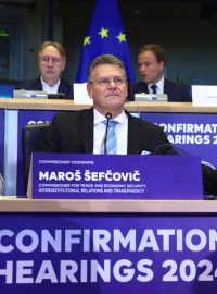 Slovenský kandidát na eurokomisaře Maroš Šefčovič při takzvaném grilování před europoslanci