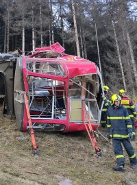 V neděli 31. října 2021 ve 13.38 v Liberci spadla jedna kabina lanové dráhy na Ještěd