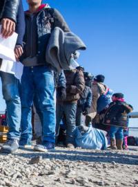 Migranti na řecké hranici