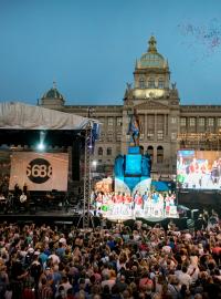 Koncert &#039;68 na Václavském náměstí 21. srpna 2018.