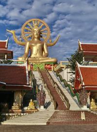 Buddhův chrám na ostrově Koh Samui v Thajsku