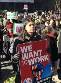 Demonstranti ve Washingtonu.