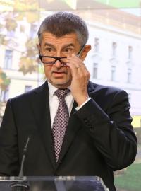 Premiér Andrej Babiš z hnutí ANO