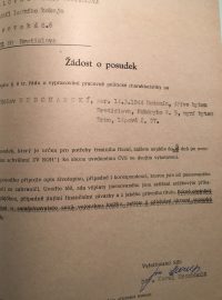 Žádost o posudek  Václav Nedomanského.