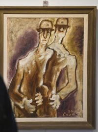 Obraz Josefa Čapka Dva chlapi se vydražil za 13,9 milionu korun