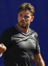 Stanislas Wawrinka na turnaji v Praze.