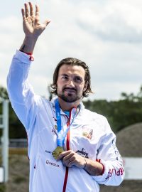 Martin Fuksa se zlatou medailí